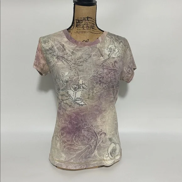 Apt.9 Fairy grunge or Y2K-inspired aesthetic Short Sleeved Tee Shirt ~ Medium - Picture 2 of 12
